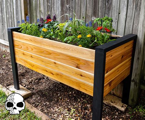 diy metal flower boxes|raised cedar planter box plans.